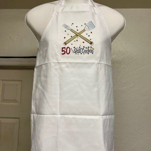 White Full-Length Apron
